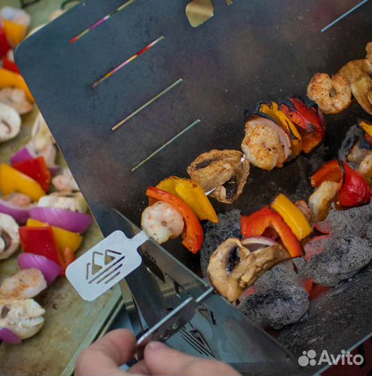 Мангал,гриль разборный оти,сталь 2мм