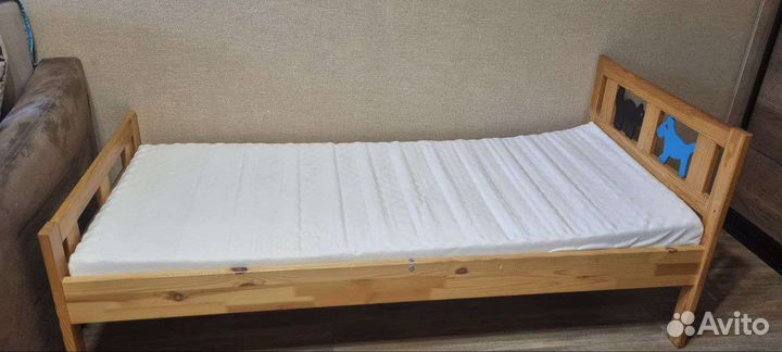 Детская кровать IKEA с матрасом
