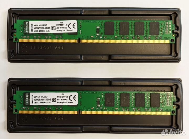 Оперативная память DDR3 Kingston 8Gb 1600 MHz