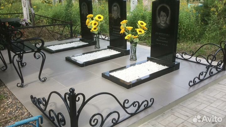 Установка Ремонт шатающихся памятников