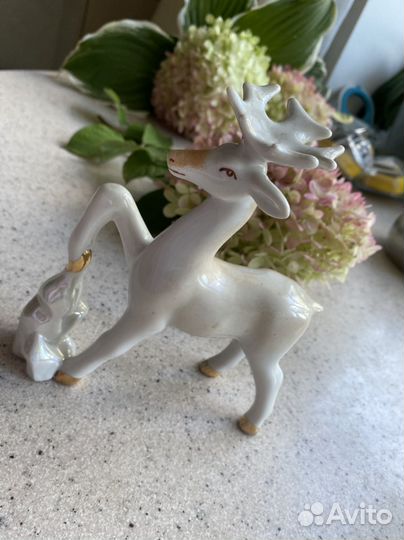 Статуэтка Сысерть «Олень-серебряное копытце» СССР