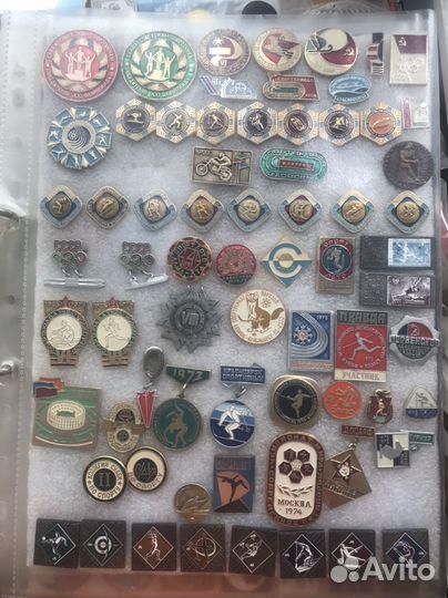 Коллекция значков СССР спорт