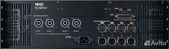 Nexo nxamp4x1C усилитель с процессором, новый