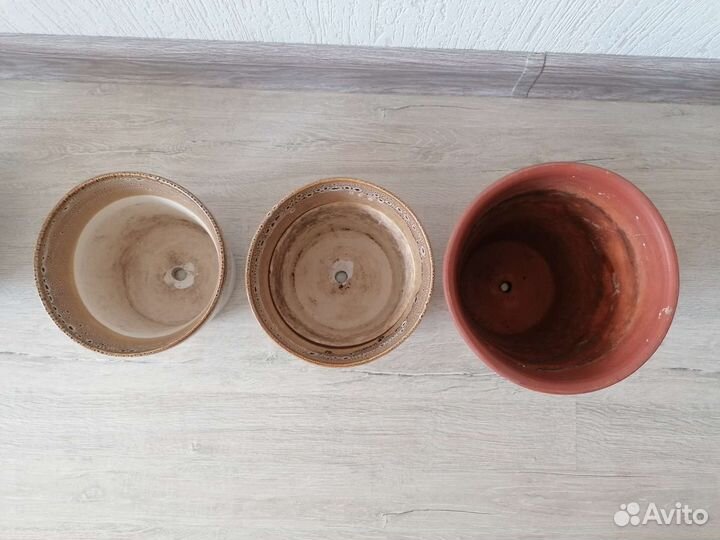 Керамические горшки 3 шт