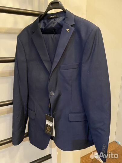 Новый костюм Imir шерсть темно-синий 42р