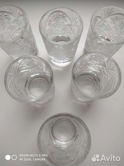 Хрустальные стопки СССР