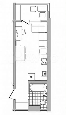 Квартира-студия, 28,2 м², 16/17 эт.