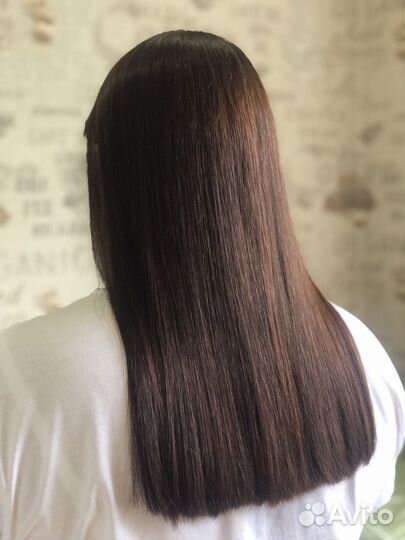 Кератиновое выпрямление волос