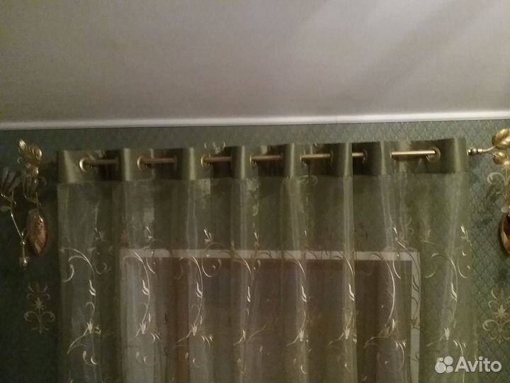 Тюль органза с люверсами 3 шт