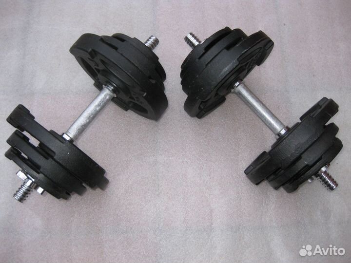 Продам гантели 2х19,5;17,3 кг,10кг с чугун.блинами