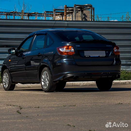 Юбка заднего бампера для Лада Гранта Лифтбек