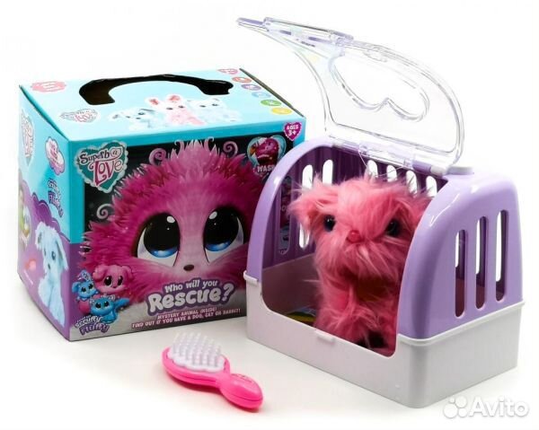 Пушистик потеряшка с переноской