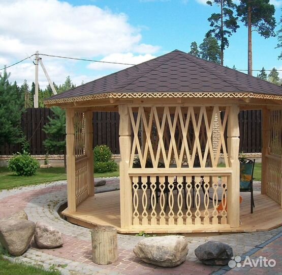Беседка терраса шатер