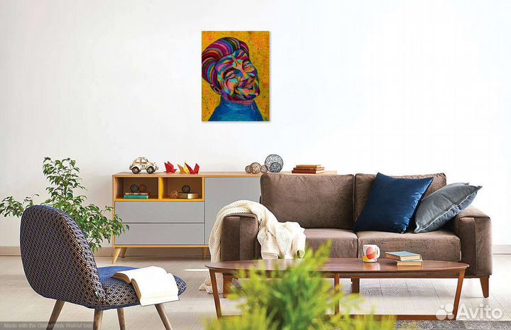 Картина, портрет Леонардо Ди Каприо