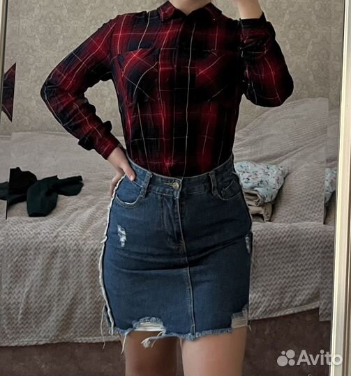 Юбка джинсовая