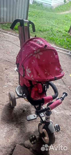 Детский велосипед с ручкой бу