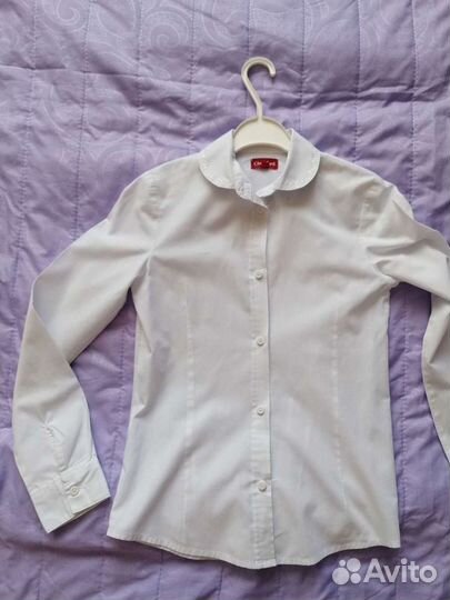 Школьная блузка для девочки 128-134.Школьная форма