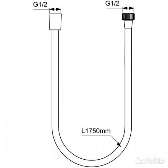 Пластиковый шланг для душа Ideal Standard A4109XG