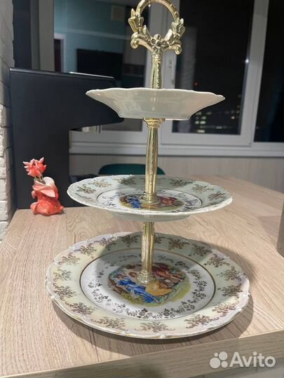 Фруктовница ваза подставка для фруктов 3-х ярусная