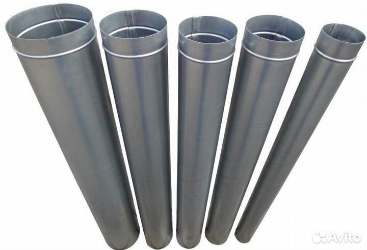 Труба 133 оцинкованная 0,5мм. Дымоходов,сливов, др
