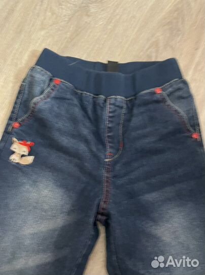 Джинсы для девочки утепленные