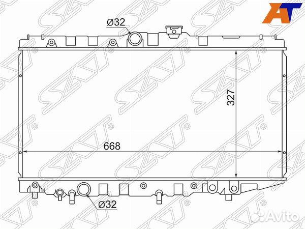 Радиатор toyota carina