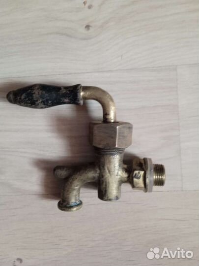 Очень старый кран для самавара латунь