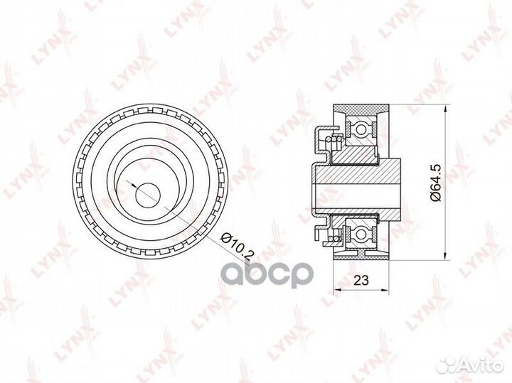 PB-1027 Натяжной ролик / грм lynxauto PB-1027 L