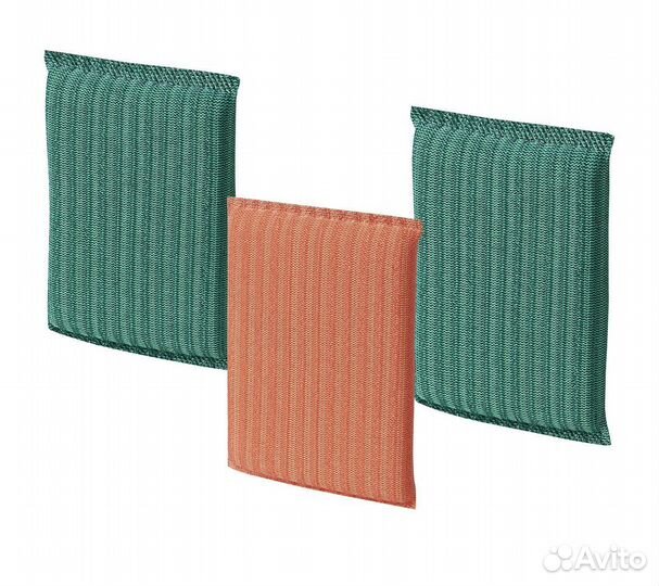 Губки чистящие Икеа набор 3 шт