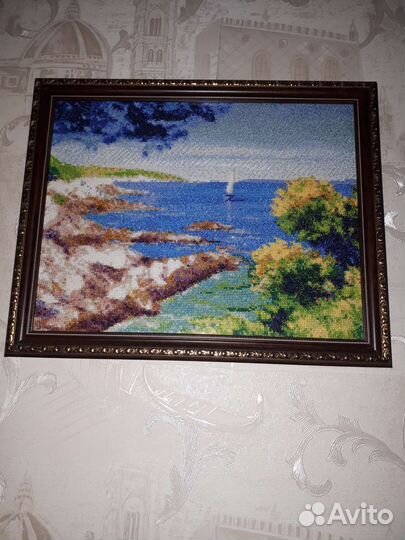 Вышивка крестом в рамке