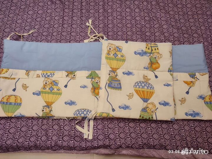 Бортики в кроватку и одеяло