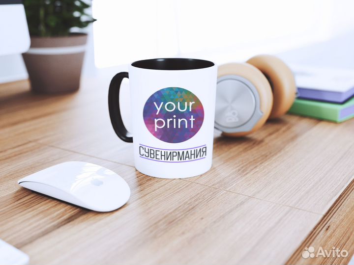 Печать на кружках, индивидуальный дизайн