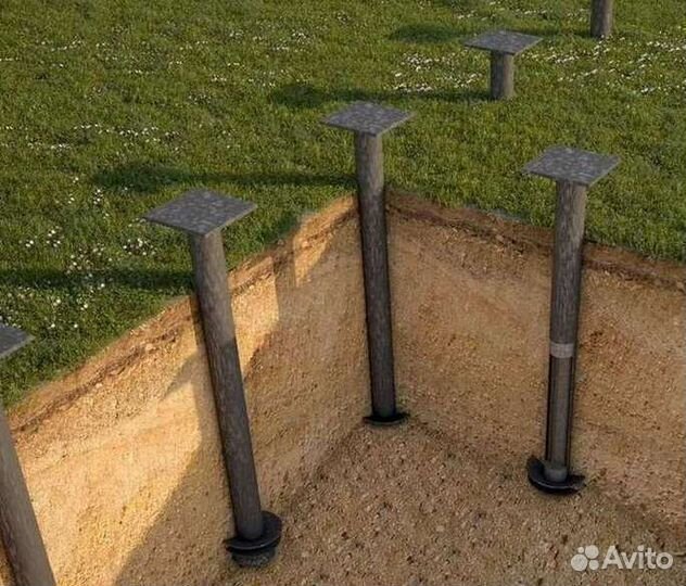 Винтовые сваи для дома