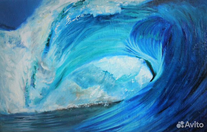 Картина маслом на картоне