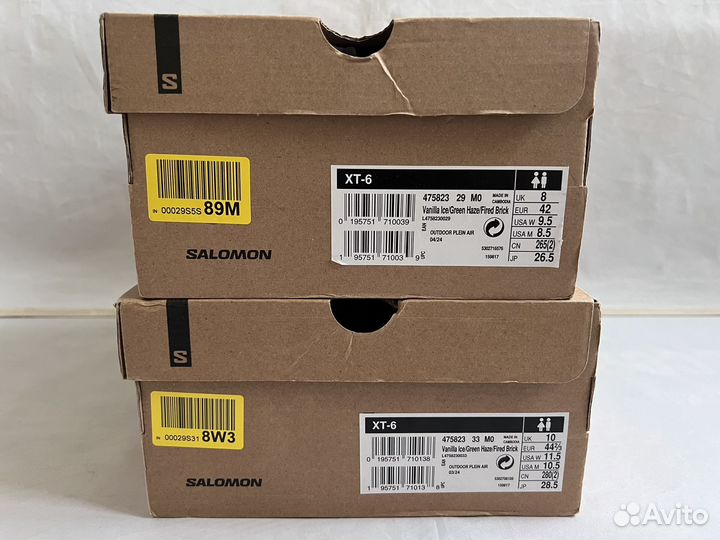 Кроссовки Salomon XT-6 Vanilla Brick Оригин 475823