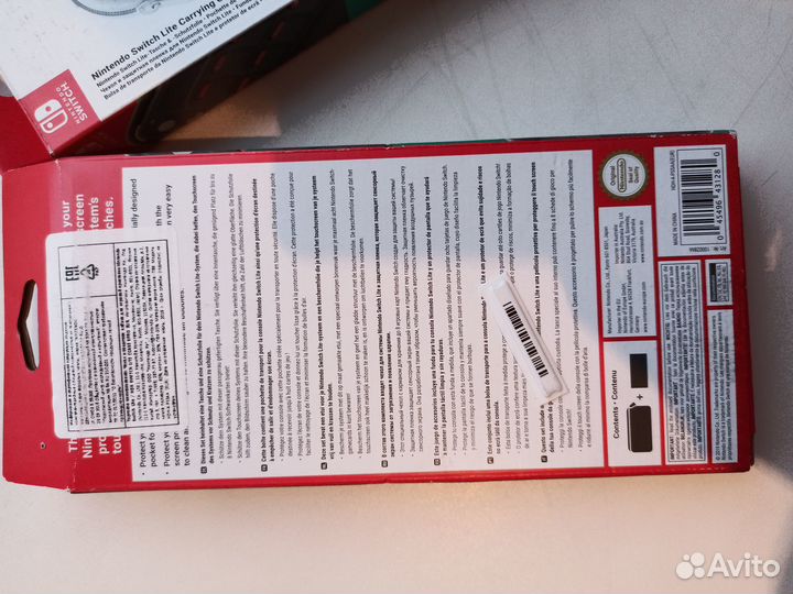 Новый оригинальный чехол + пленка Nintendo