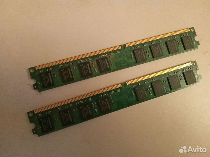 Оперативная память Kingston ddr2 800 2G 2шт