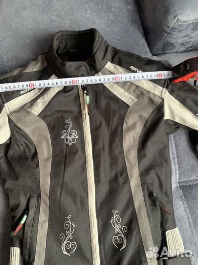 Мотокуртка с защитой женская текстильная