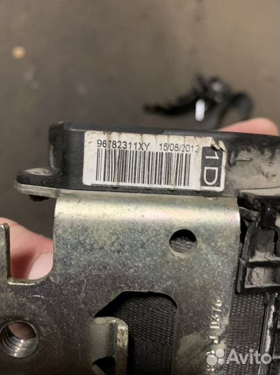 Ремни безопасности peugeot 408