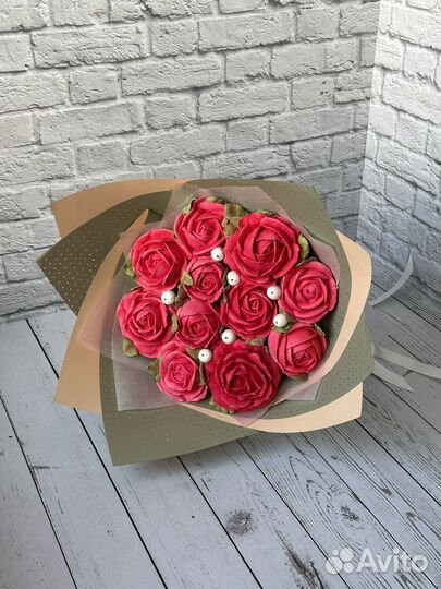 Съедобные букеты из зефира