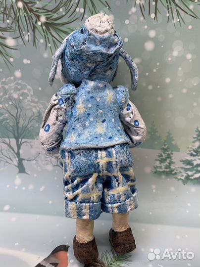 Ватные елочные игрушки