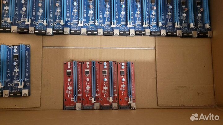 Райзера pci-e SATA и molex