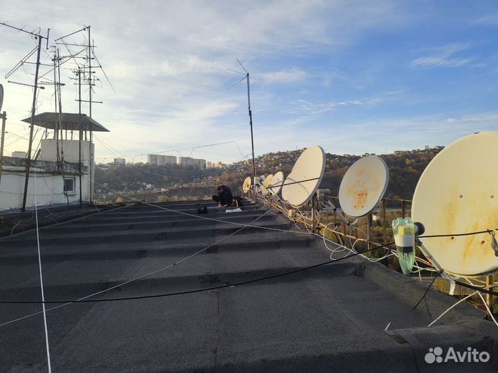 Настроить Триколор МТС НТВ Установка спутниковых а