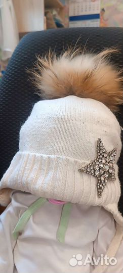 Зимняя шапка на 7-10 лет