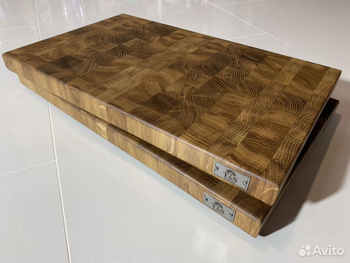 Доска разделочная дубовая -торцевая