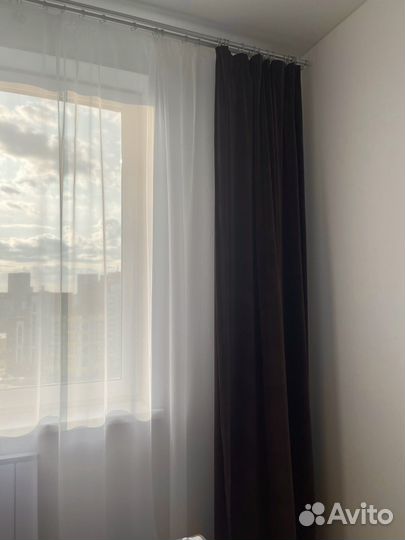 Шторы велюровые коричнеые