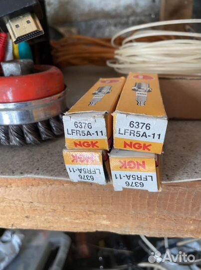 Комплект свечей зажигания NGK lfr5a-11, 6376, 4 шт
