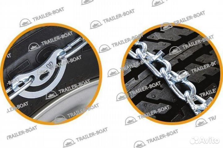 Цепи противоскольжения шипованные грузовые (11.00-15TR; 11.00-20; 12-22.5; 295/80R22.5)