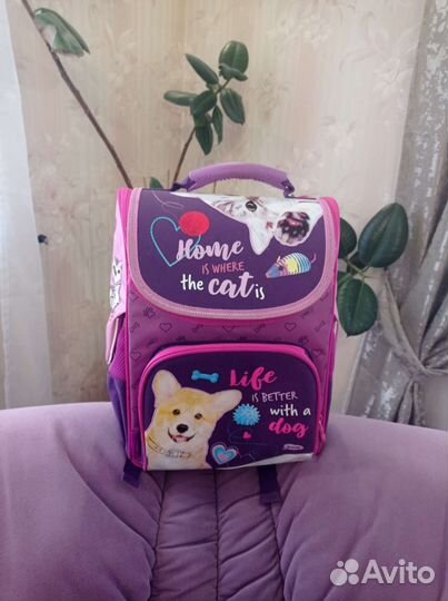 Рюкзак школьный для девочки бу