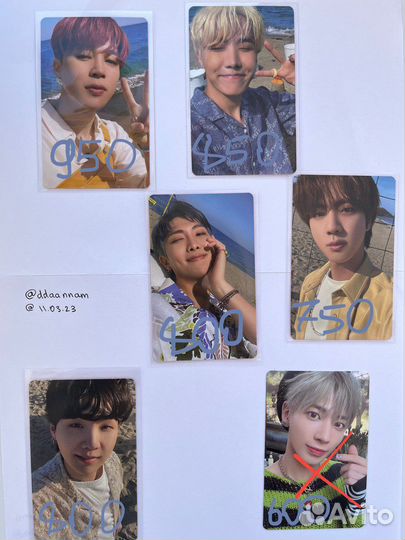 Карты bts с butter